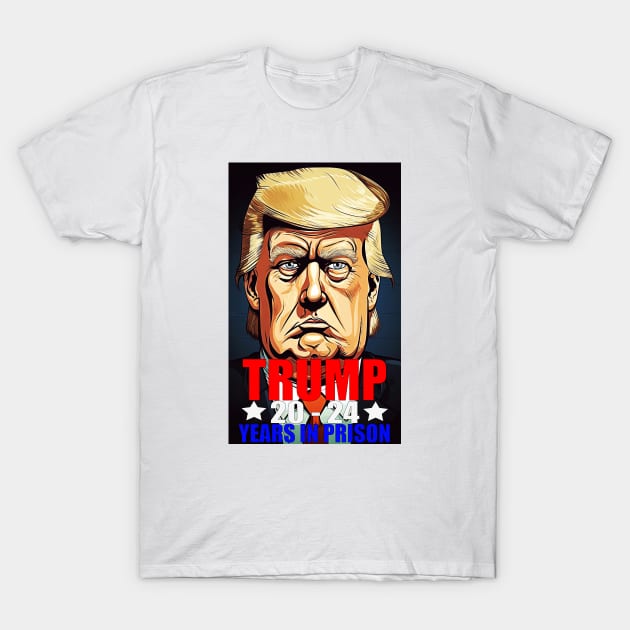 Donald Trump Mugshot T-Shirt by AfroMatic